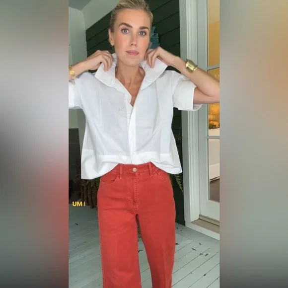 Julia Amory Antibes Top Blanc Medium NWT - Picture 3 of 16